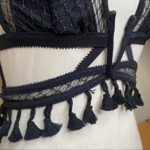 NEW EASTNWEST Label Solstice Bra in Shimmer Net - Picture 4 of 8